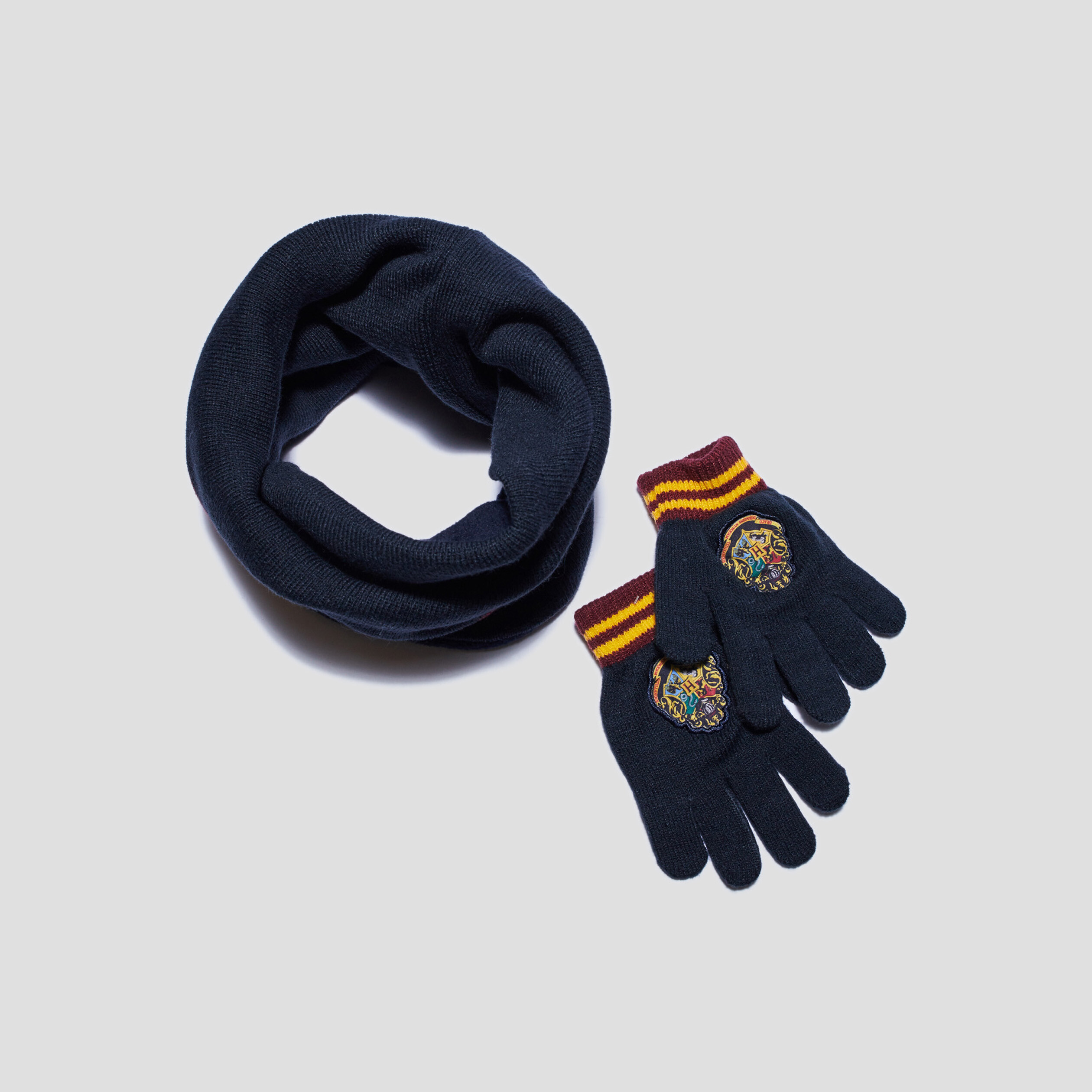 Ensemble snood, bonnet et gants bleu marine garçon | La Halle