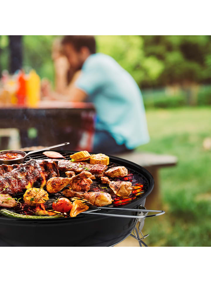 relaxdays Kugelgrill in Schwarz - Ø 36 cm günstig kaufen onesize
