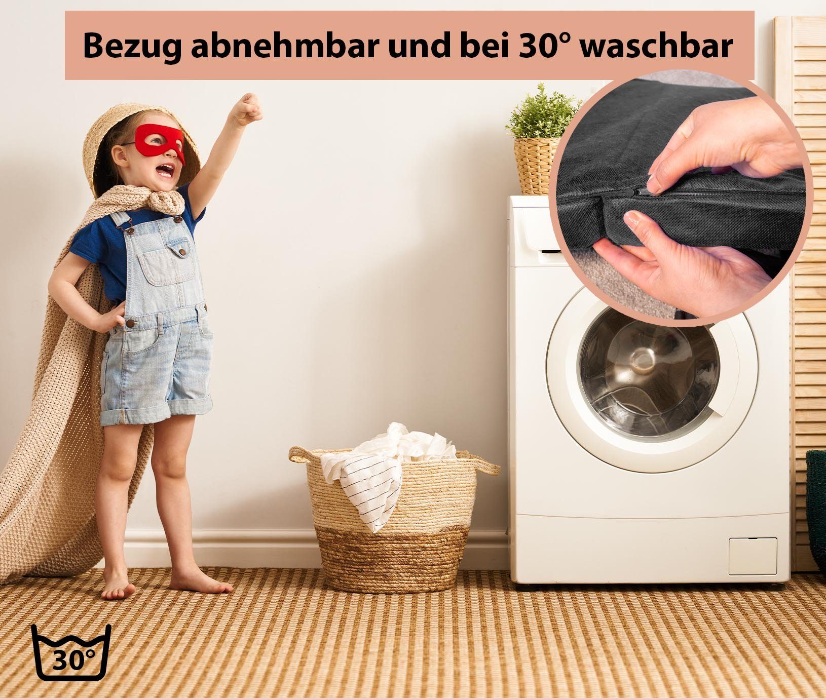 Klappmatratze Komfort Reisebettmatratze Faltmatratze, Alcube, 4.5 cm hoch, (Set, praktischer Tragetasche), Reisebettmatratze 60x120 cm - Matratze für Baby