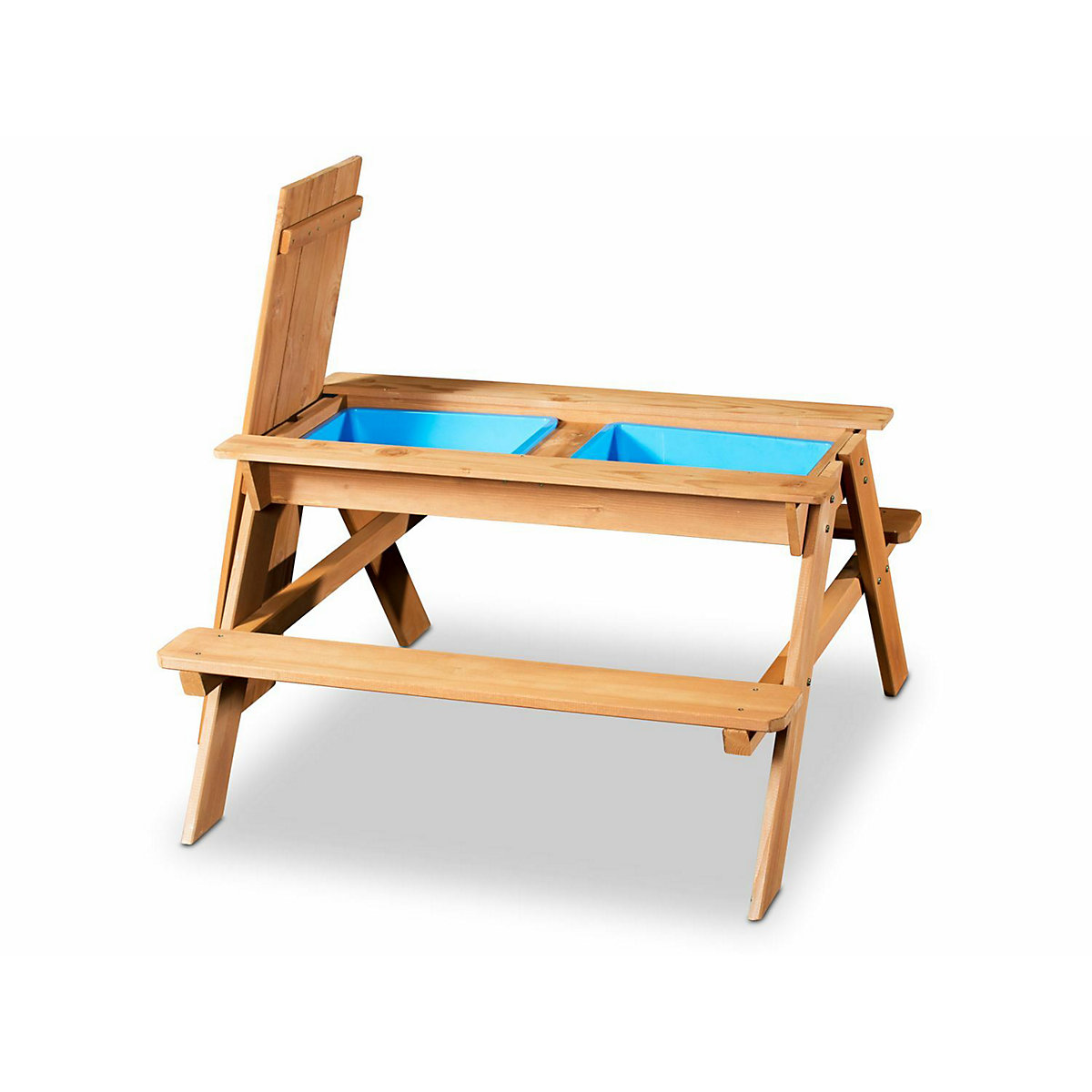 2in1 Kindersitzgruppe und Sand-und Wasserspieltisch aus Holz