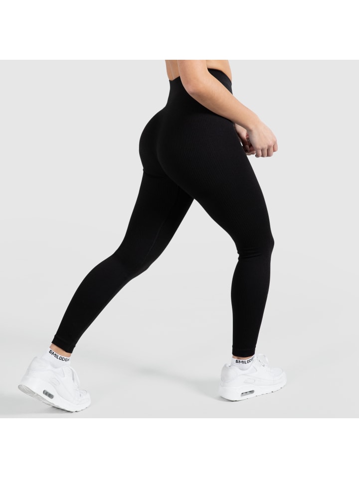 SMILODOX Kompression Leggings Amaze Ripp in Schwarz günstig kaufen