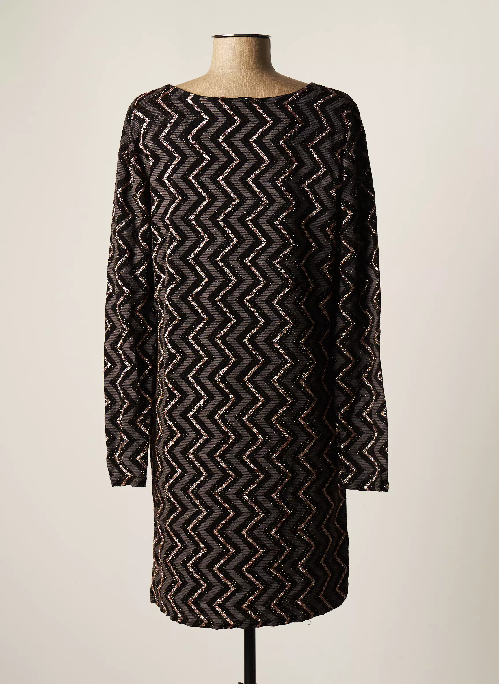 Morgan Robes Mi Longues Femme couleur gris