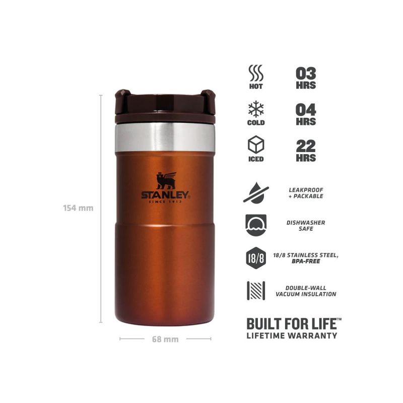 Thermo-Fahrradflasche, Stanley Classic Neverleak Travel Mug 8.5oz \/ 250ml Maple