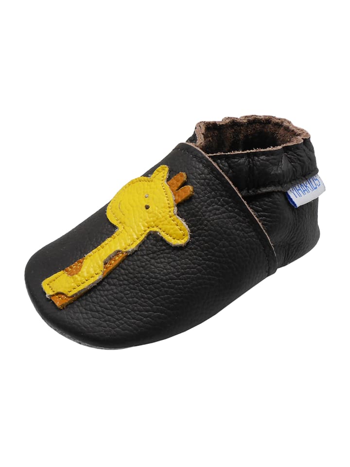 Yalion Leder-Krabbelschuhe 