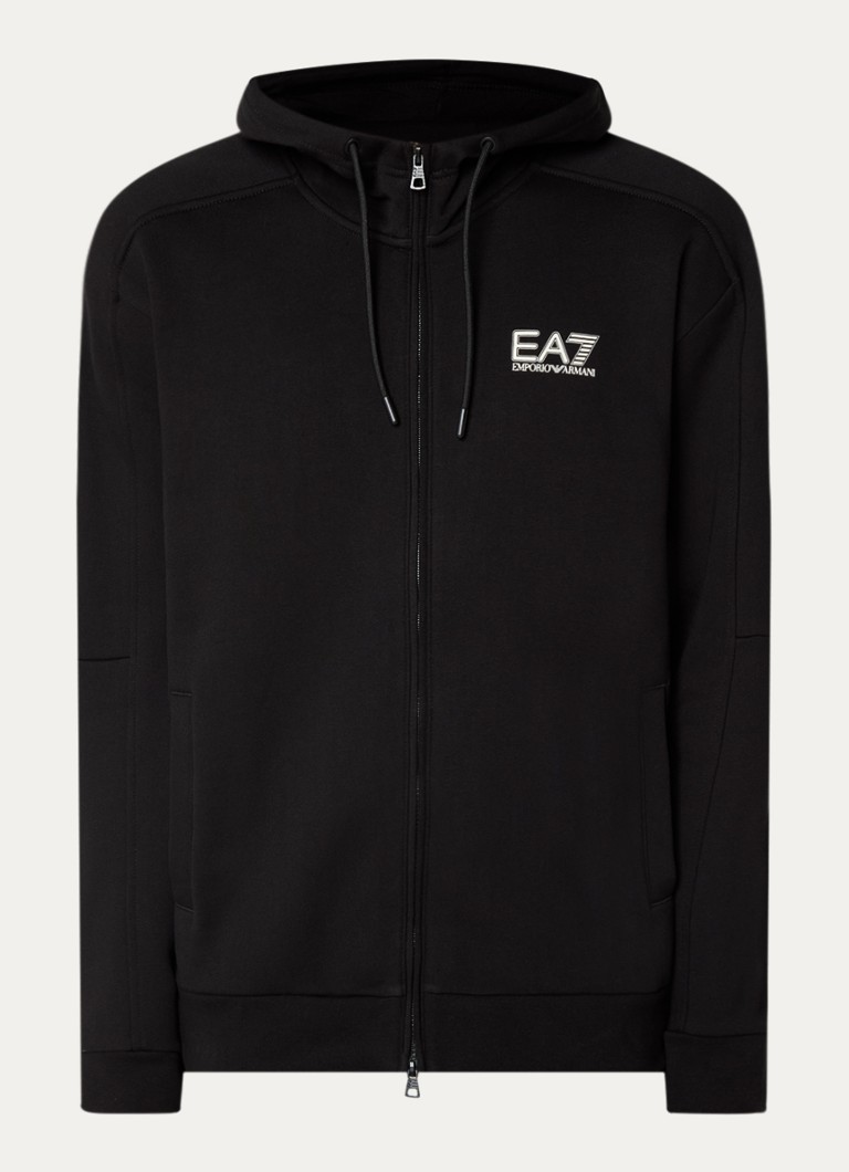 Emporio Armani Genserjakke med logo og trykk på ryggen