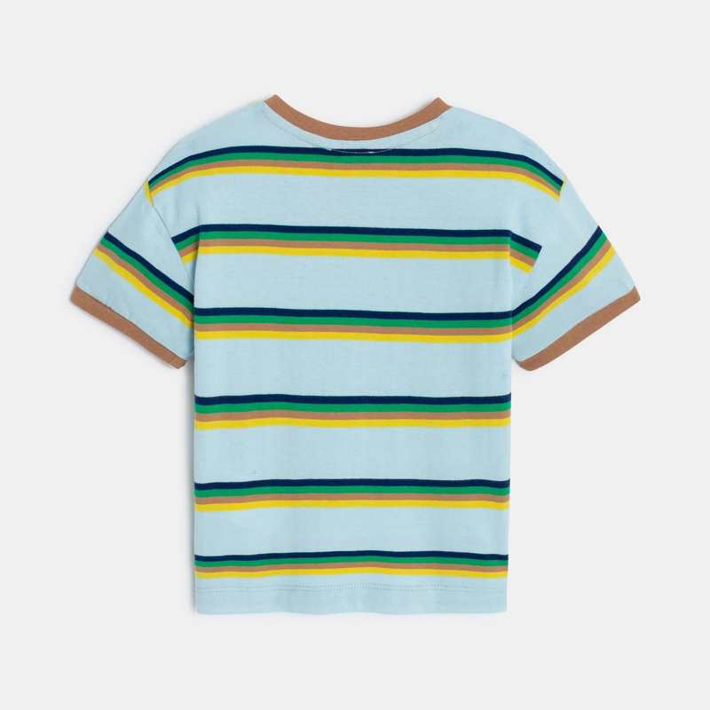 T-shirt bébé garçon bleu rayé Catimini