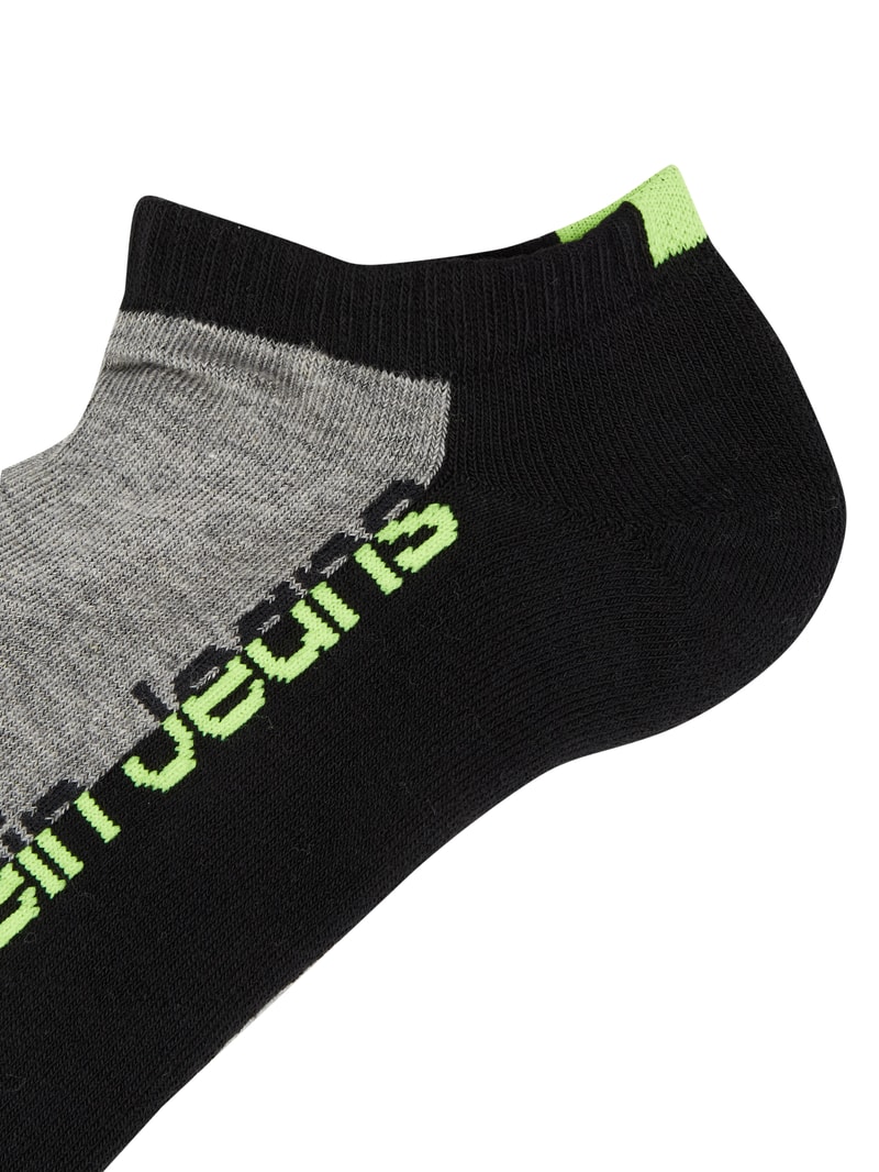 Sneakersocken mit Stretch-Anteil im 3er-Pack in black