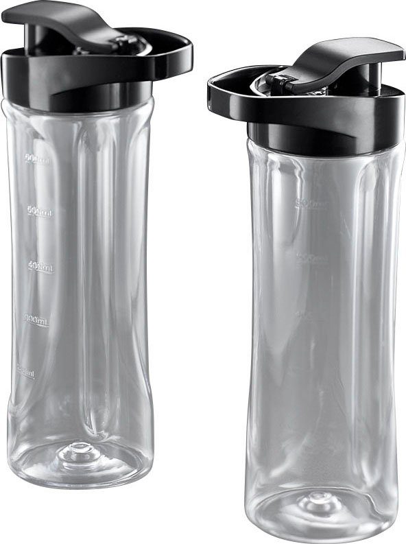 RUSSELL HOBBS Standmixer Mix & Go Steel 23470-56, 300 W, (Smoothie Maker) Edelstahl/schwarz, klein