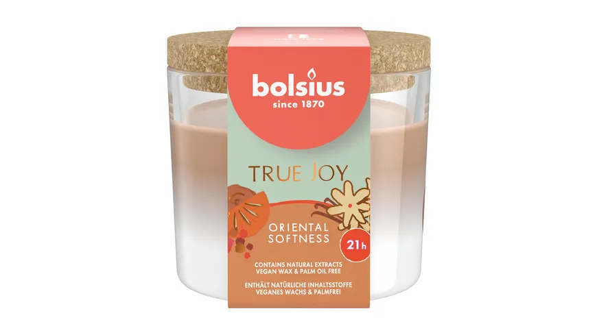 bolsius Duftglas mit Korkdeckel True Joy Oriental Softness Oriental Softness