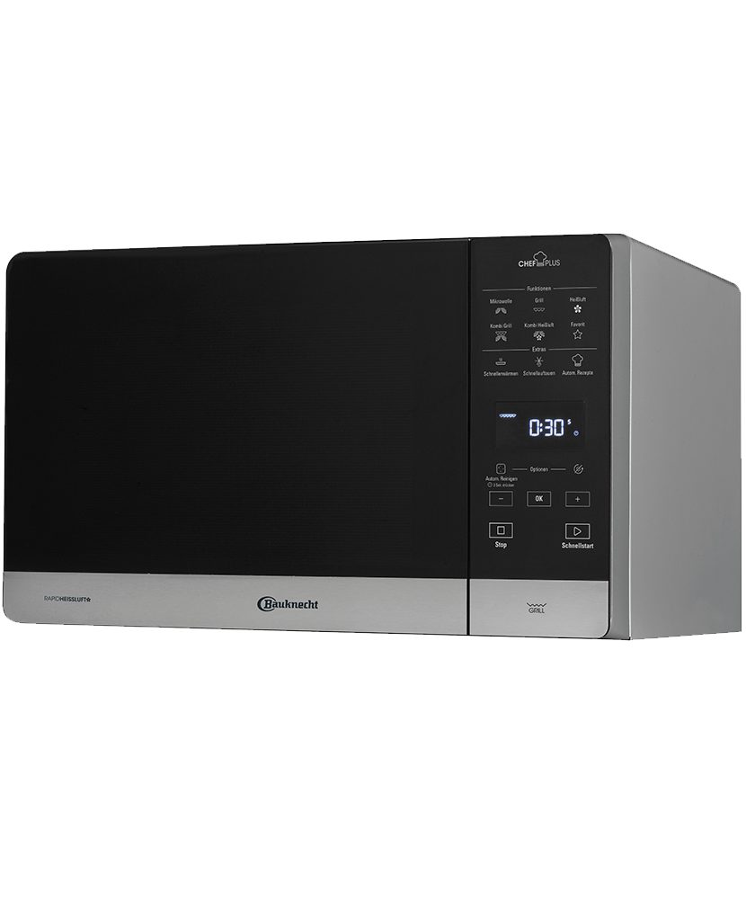 BAUKNECHT Mikrowelle MW 003 SL, Grill und Mikrowelle, 25,00 l, Schnellstart-Funktion (Rapid-Start)