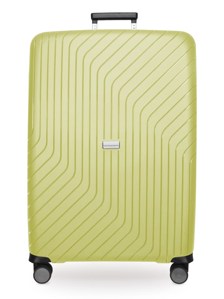 Hauptstadtkoffer TXL - Großer Koffer leichter Reisekoffer 4 Rollen TSA 76cm 119L in Lime günstig kaufen L