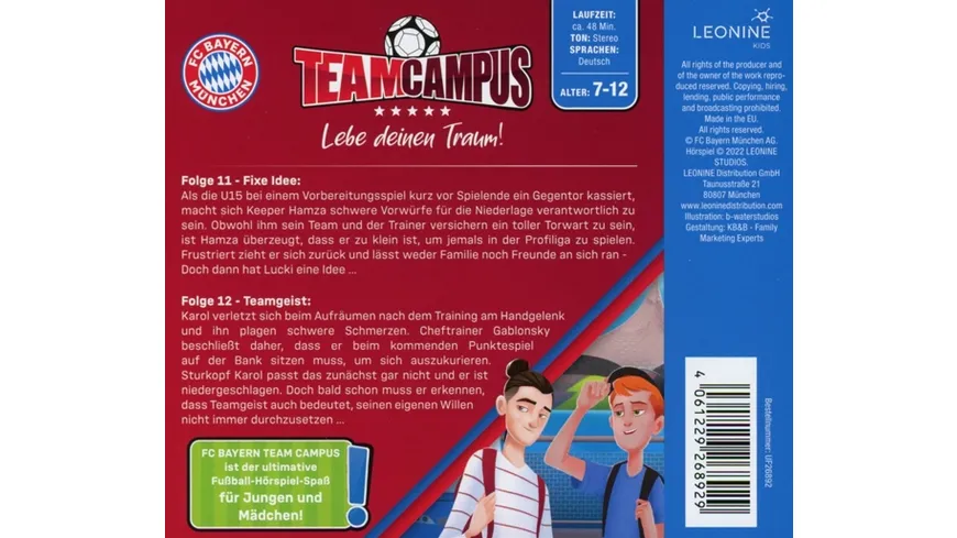 FC Bayern Team Campus (Fußball) (CD 6)