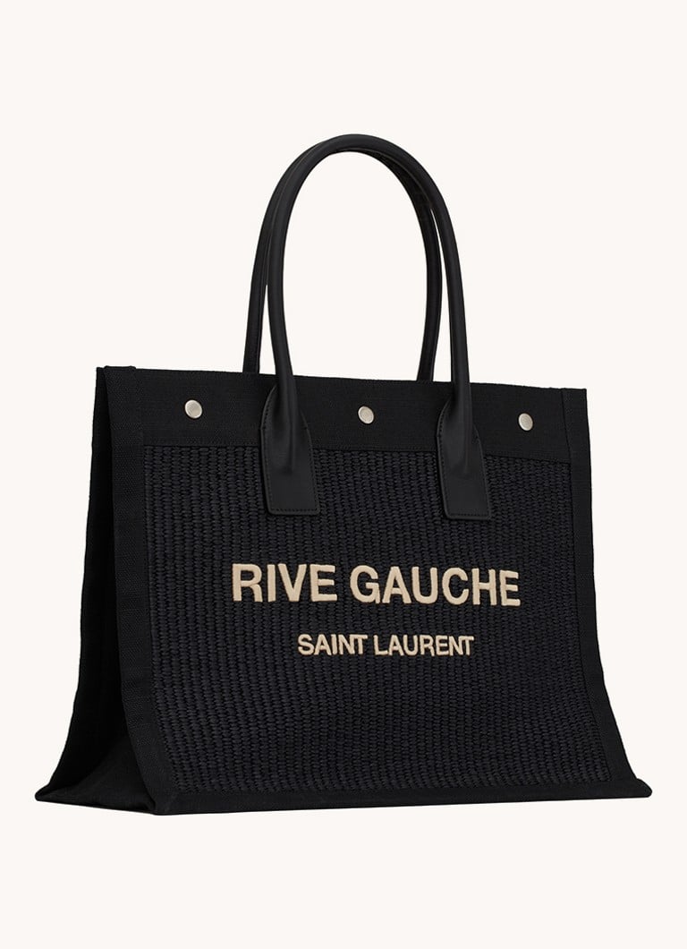 Geantă mică Saint Laurent Riva Gauche cu detalii din piele