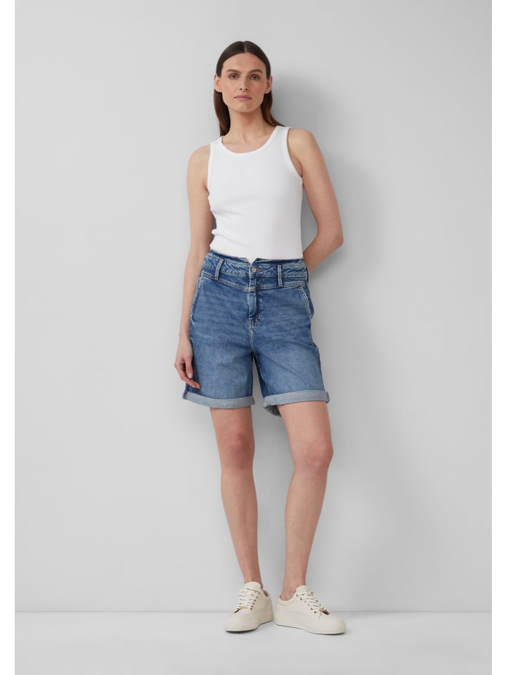 s.Oliver Jeans-Hose kurz in Blau günstig kaufen