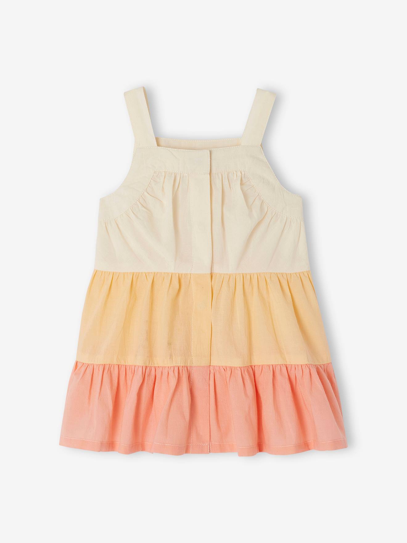 Vertbaudet Mädchen Baby Stufenkleid - pfirsich