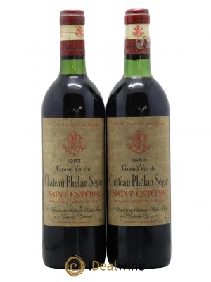 Château Phélan Ségur  1983 - Lot de 2 Bouteilles
