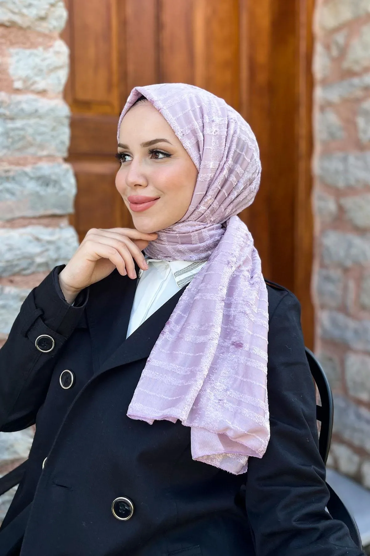 Armine  Trend Strickschal 3 - ATS3OR-10 - Flieder