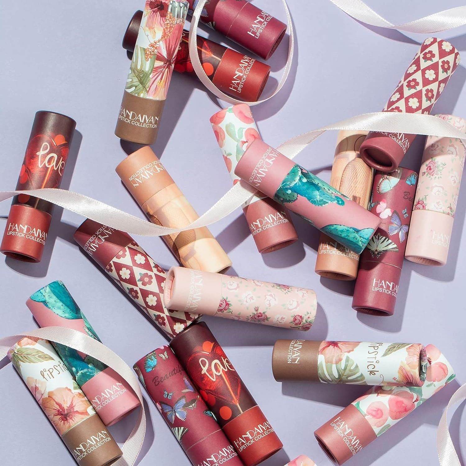 Haiaveng Lippenstift Feuchtigkeitsspendender Matter Lippenstift, Velvet Mist Lippenstift, Hochpigmentierter