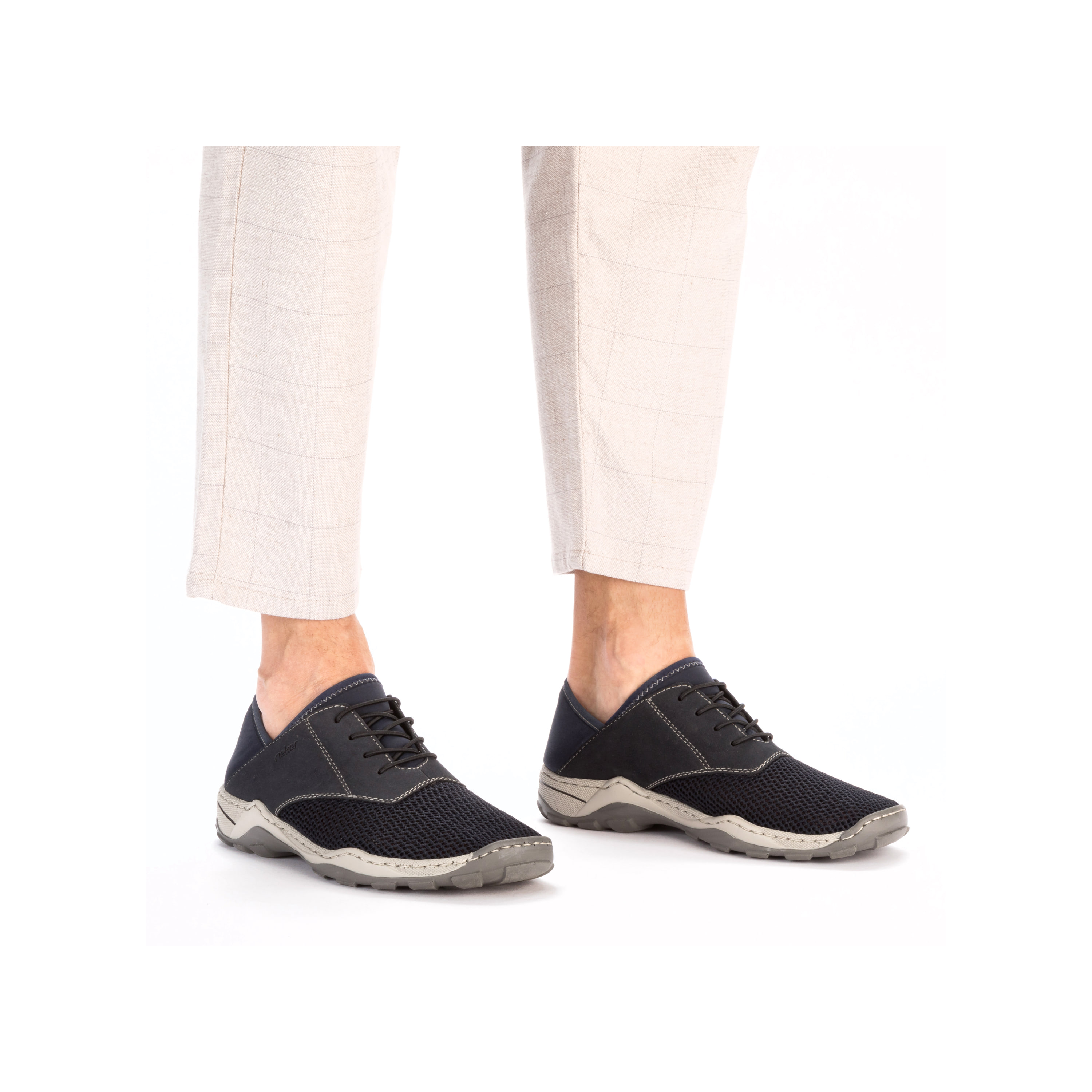 Rieker Herren Slipper schieferblau