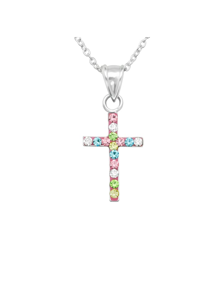 Alexander York Kette mit Anhänger KREUZ in 925 Sterling Silber, 2-tlg. günstig kaufen onesize