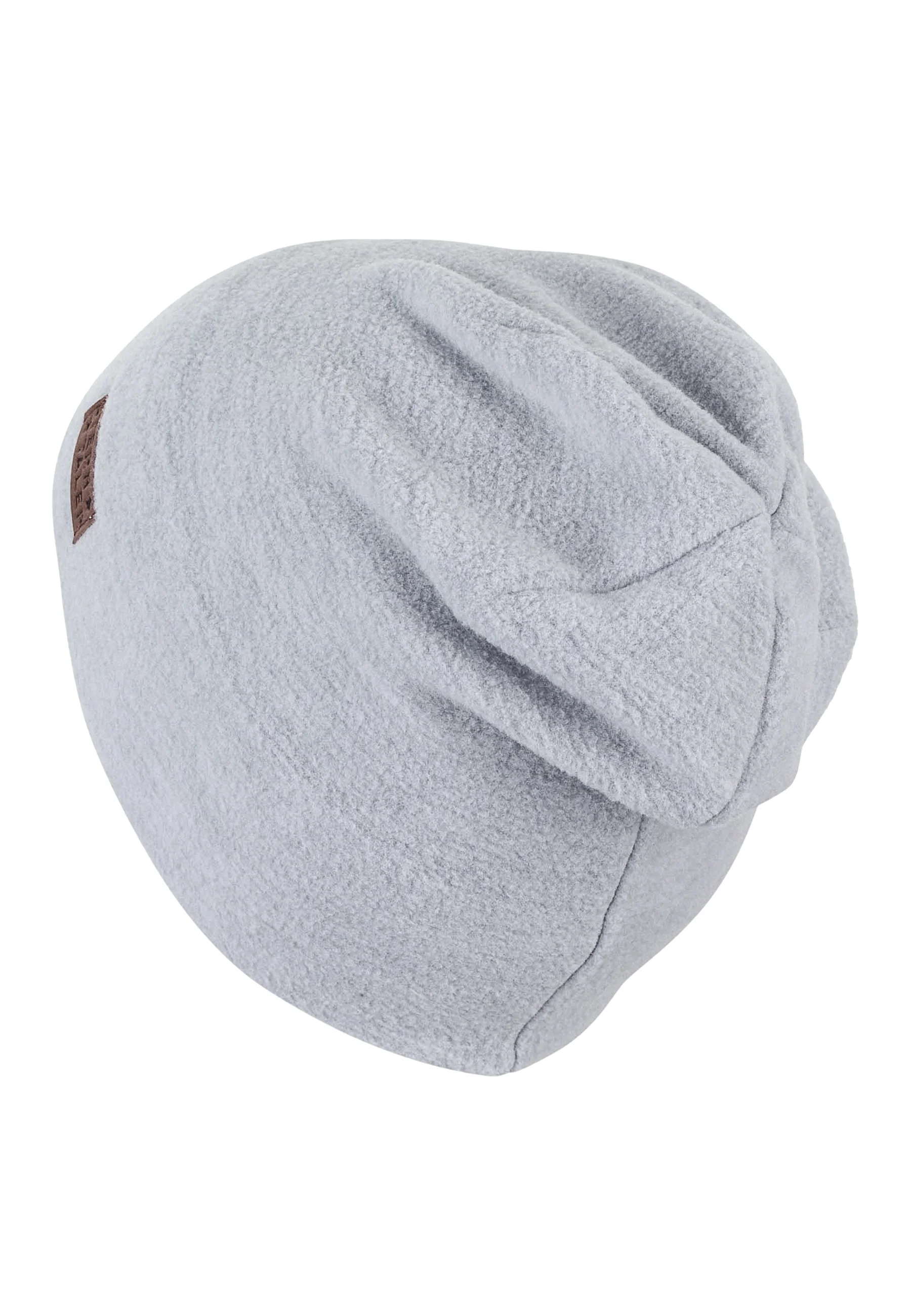 Slouch-Beanie aus Microfleece melange (recycelt)