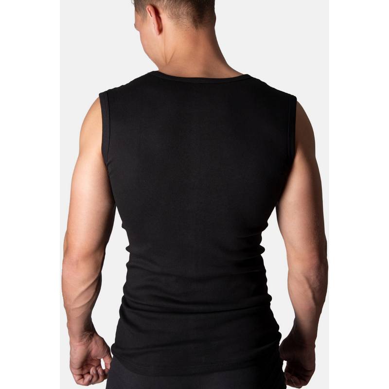 Black Snake 2 Pack V-Neck Muskelshirt Classic Unterhemd Herren