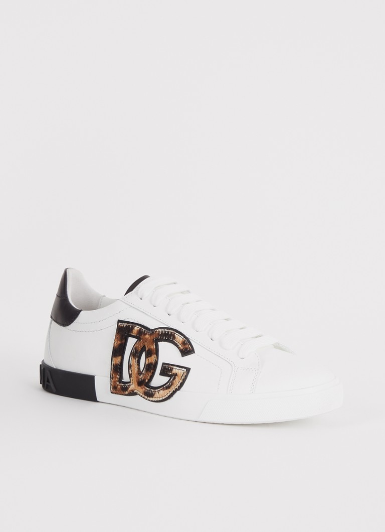 Teniși Dolce & Gabbana din piele de vițel cu logo