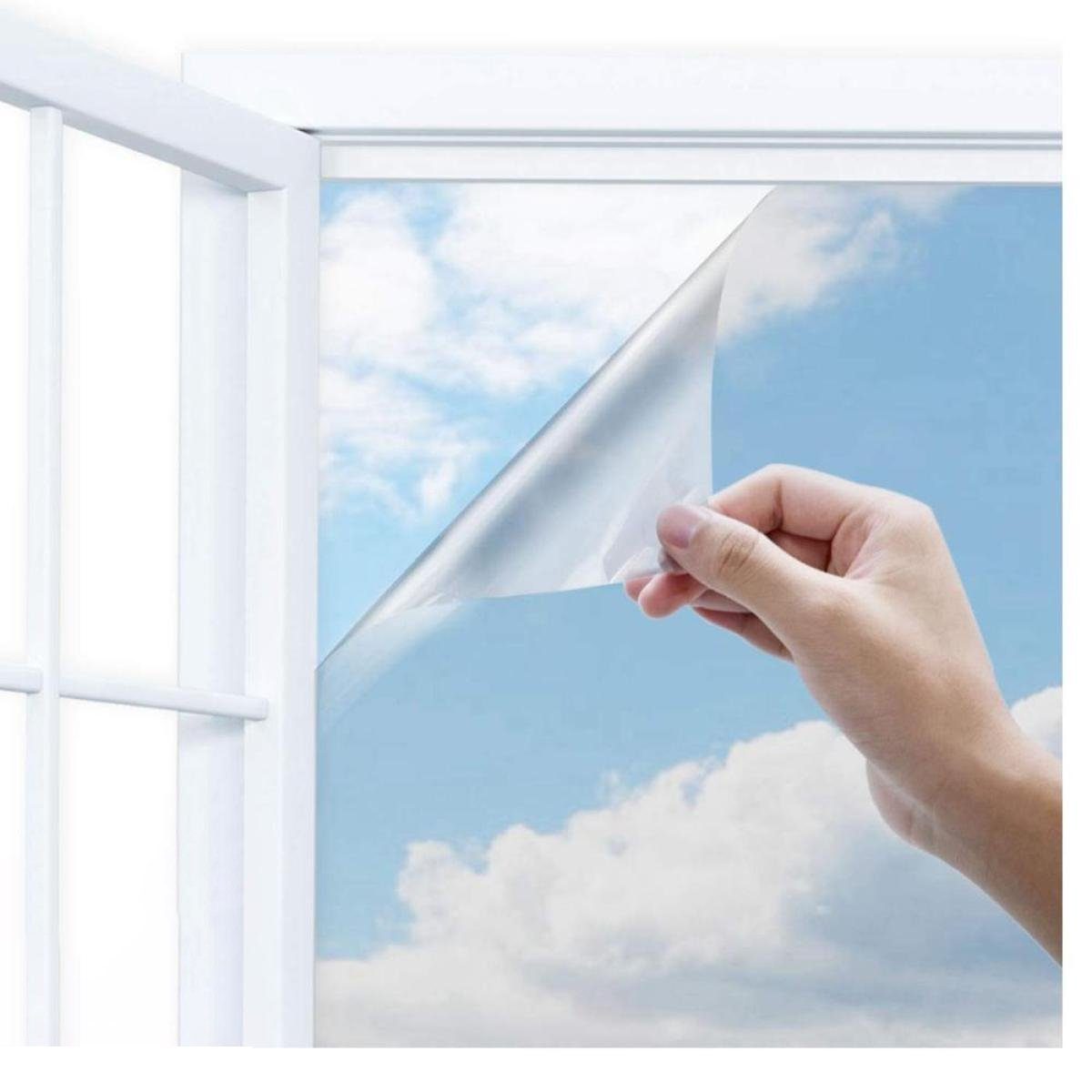 Fensterfolie Spiegelfolie Fensterfolie von innen durchsichtig von aussen Blickdicht, JedBesetzt