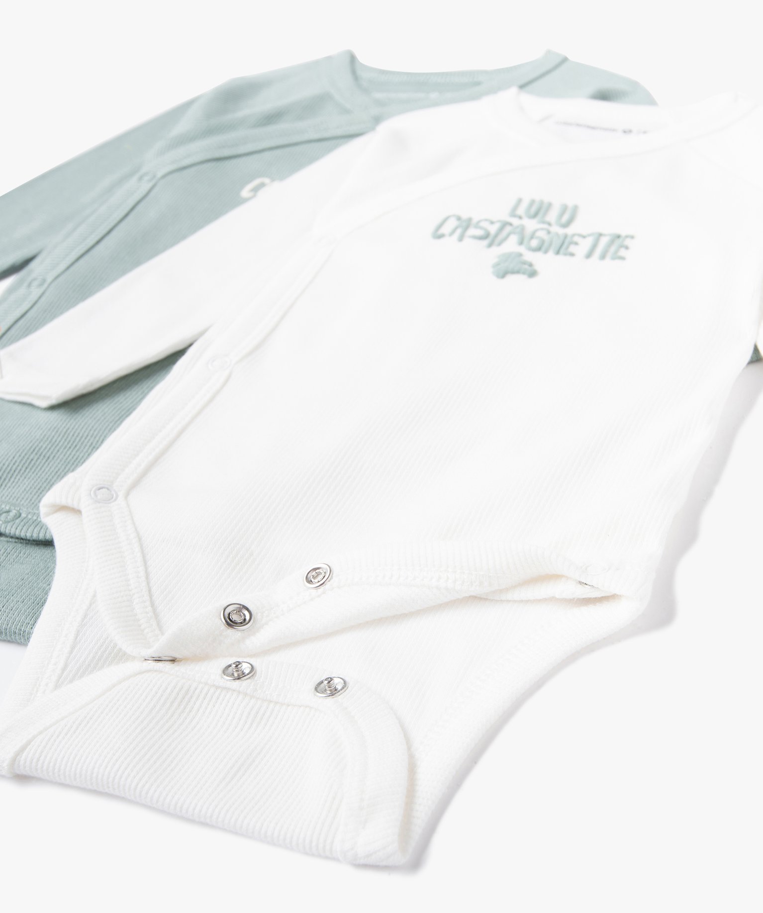 Body bébé manches longues en bord-cte - LuluCastagnette ... vert | GEMO