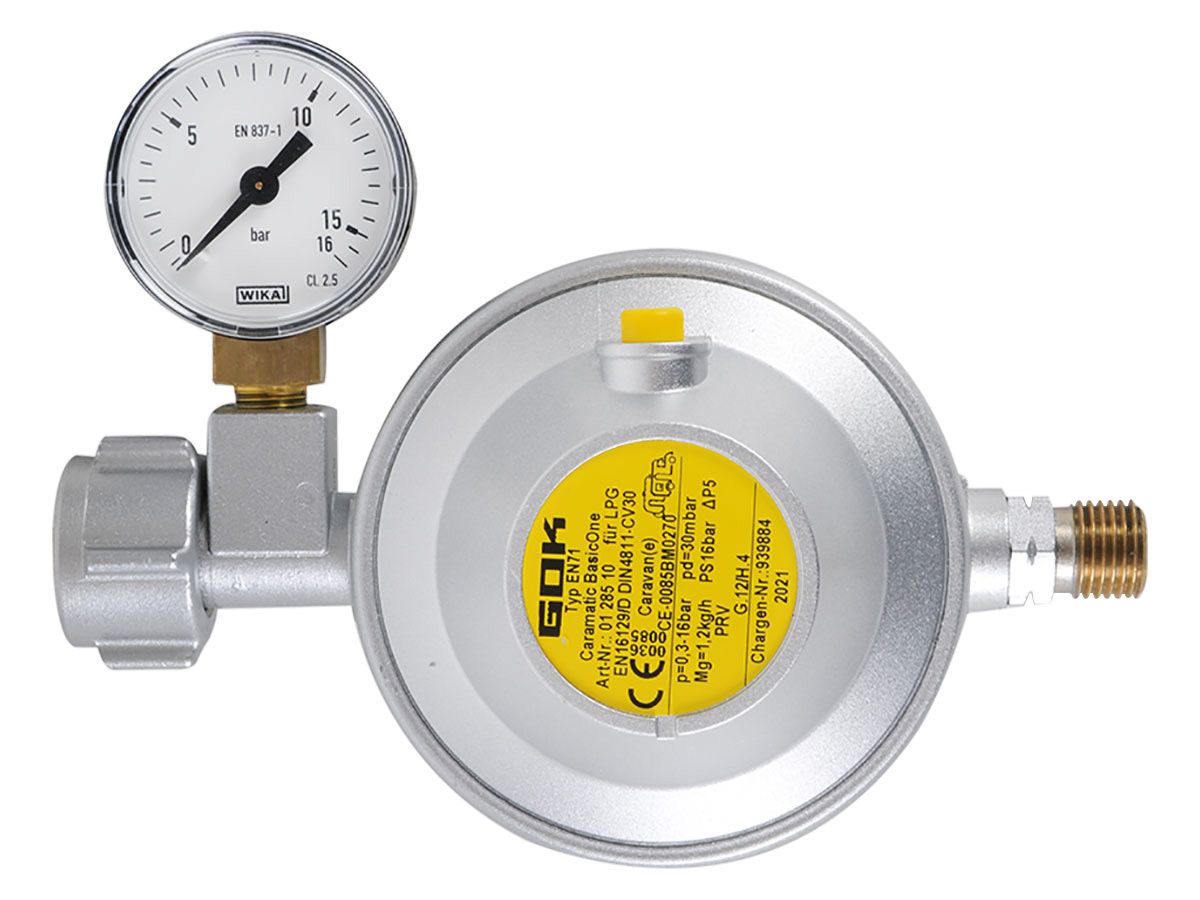 GOK 30 mbar Manometer Druckregler
