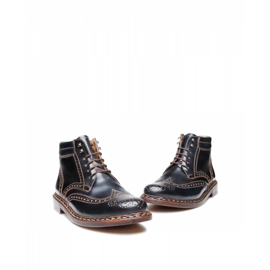 Heinrich Dinkelacker - Stiefeletten BUDA FULL-BROGUE C Cordovan - schwarz