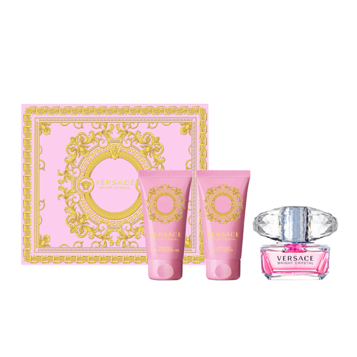 Versace Bright Crystal Coffret Eau de Toilette 50 ml + 2 Produits
