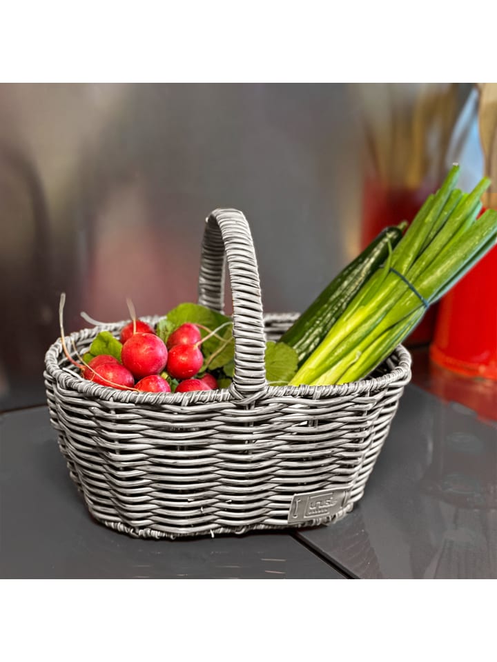 UNUS Einkaufskorb im Rattan-Look für Kinder in Grau günstig kaufen onesize