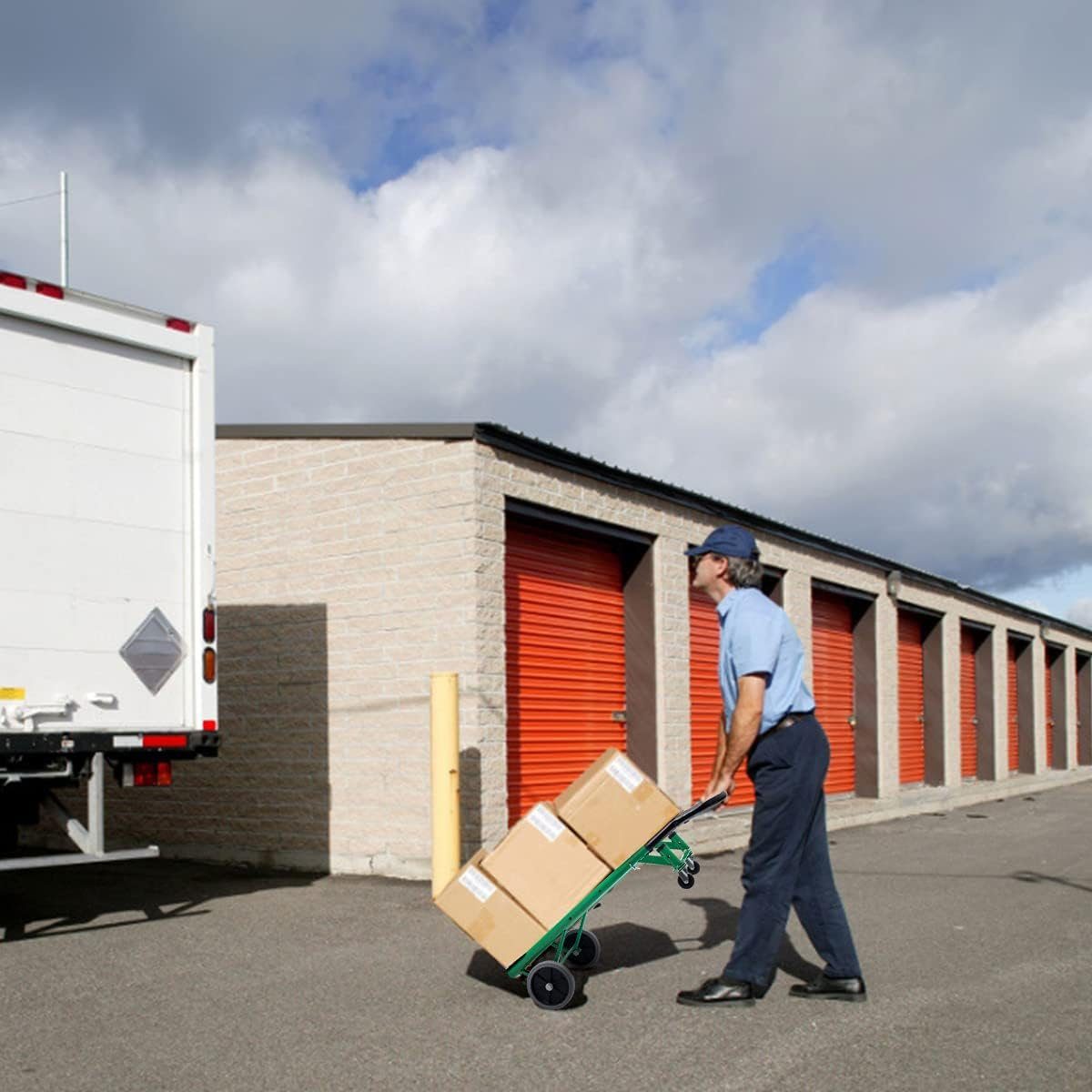 KOMFOTTEU Sackkarre klappbar, bis 90 kg Belastbar, 3 Höhen einstellbar