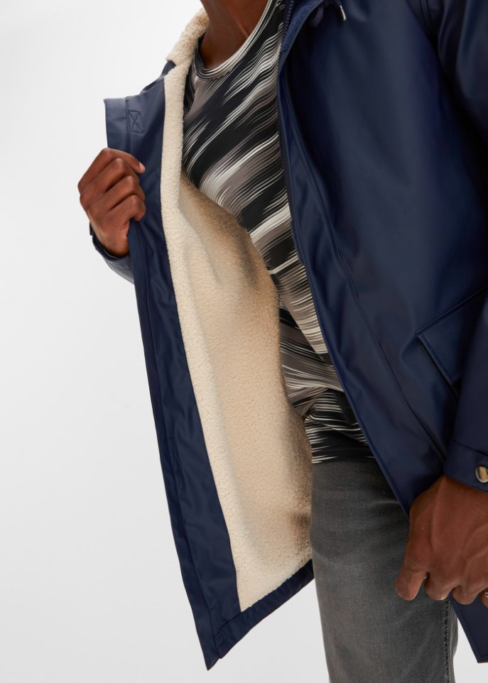Winter Regenjacke mit Teddyfutter