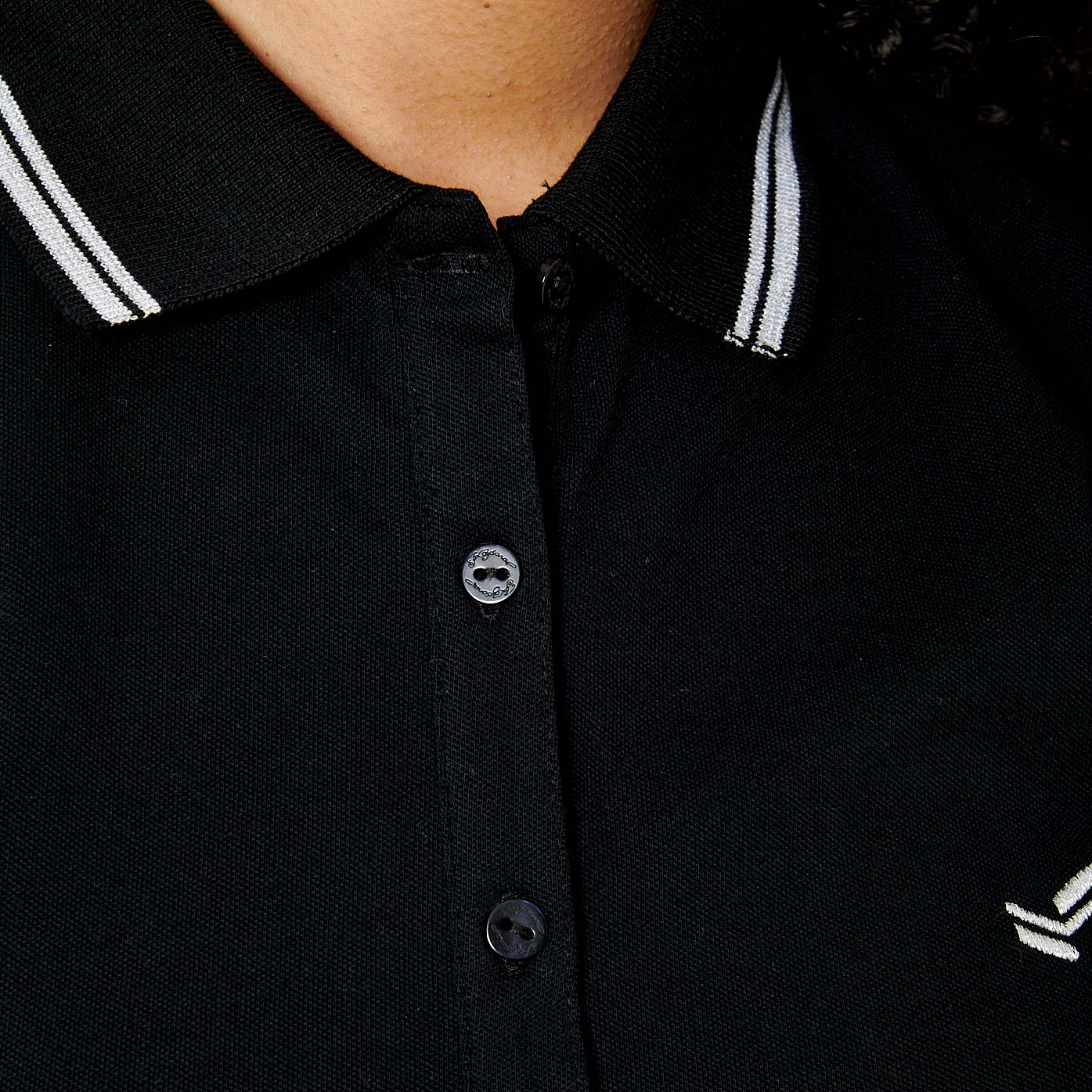 JULIX  Robe polo noire Femme