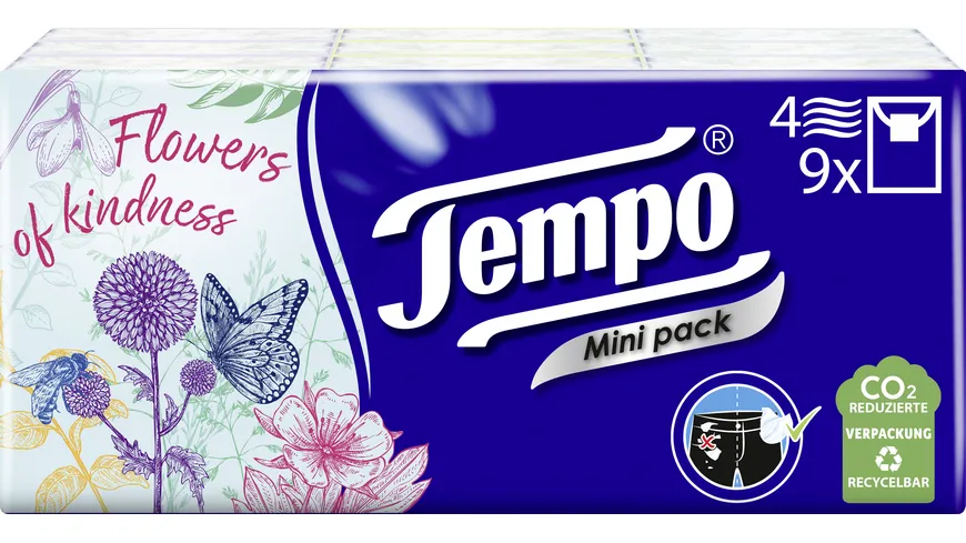 Tempo Taschentücher Mini Pack