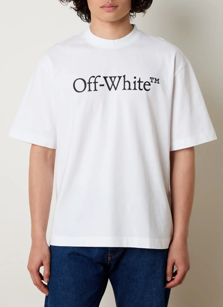 T-shirt Off-White Big Bookish Skate con logo stampato