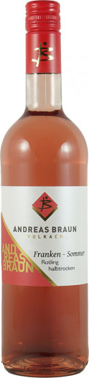 2022 Franken Sommer, Rotling fruchtig halbtrocken - Weingut Andreas Braun