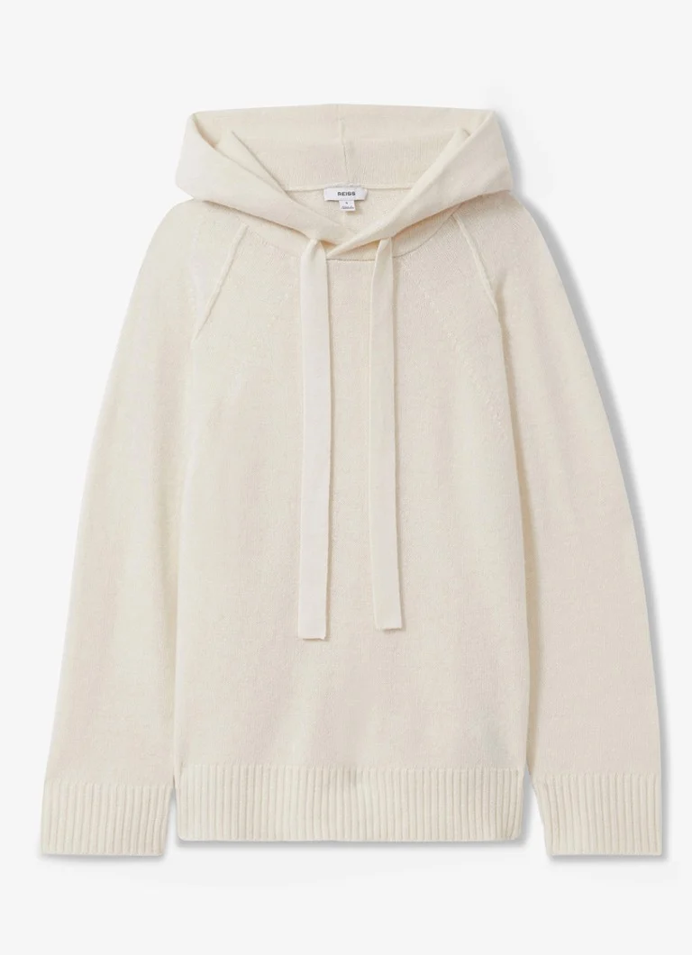 Reiss Charlie -ohutneuleinen huppari kashmirsekoitteesta