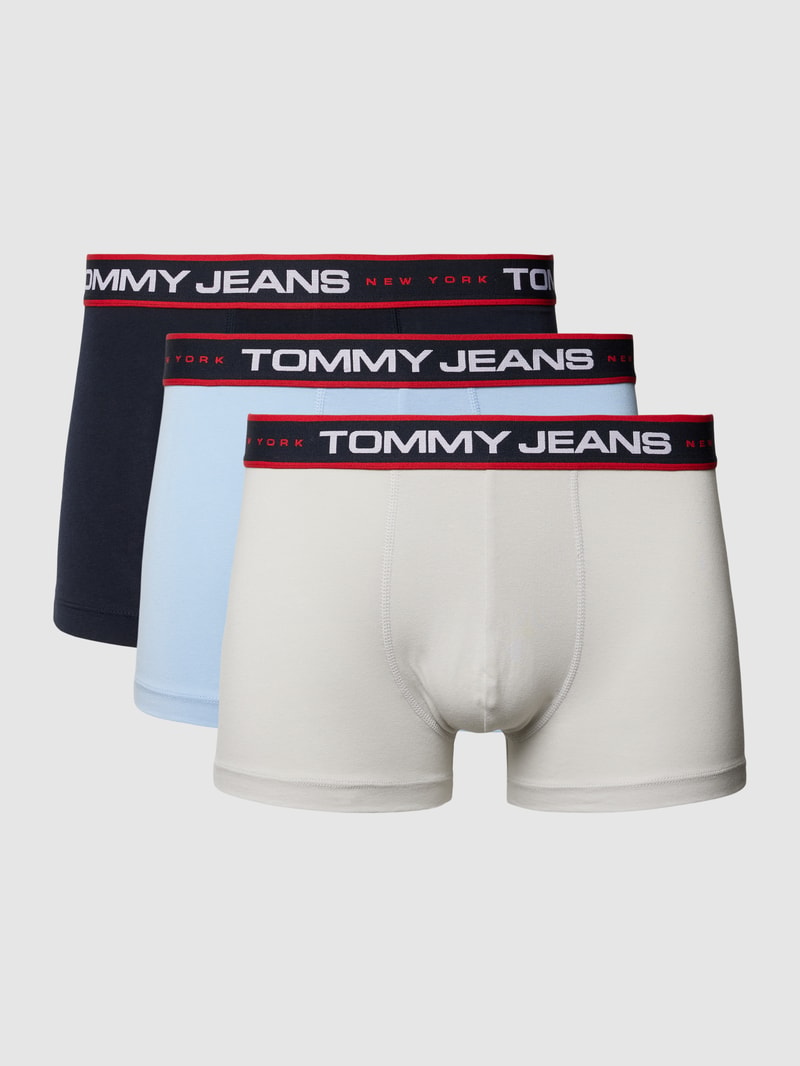 Trunks mit Label-Stitching Modell 'NEW YORK' im 3er-Pack in hellblau