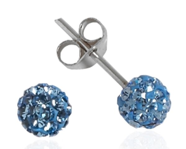 Impala Kugel 5 mm light sapphire Ohrstecker