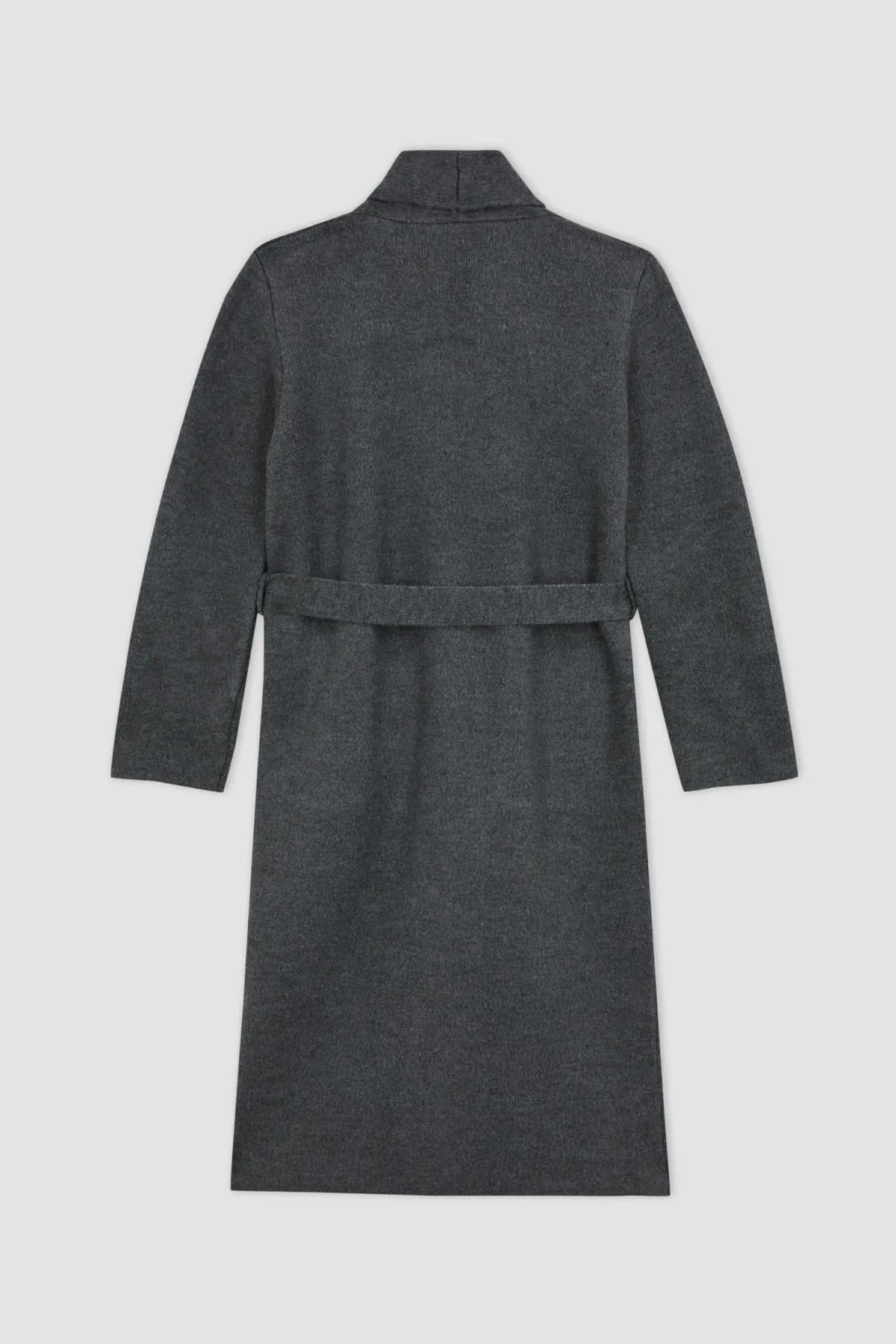 DeFacto  Lange Strickjacke mit entspannter Passform und Schalkragen und Gürtel