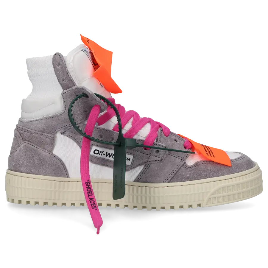 Off-White - Sneaker high 3.0 OFF COURT Kalbsleder - grau