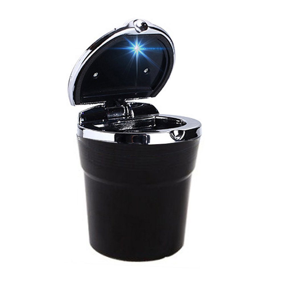 Bolwins Aschenbecher G59D KFZ Aschenbecher Autoaschenbecher LED Getränkehalter Gluttöter