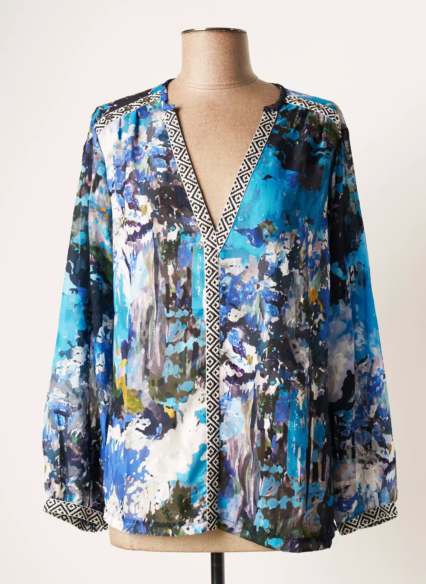 Maloka Blouses Femme couleur bleu