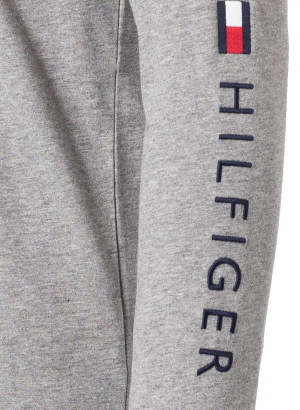 Tommy Hilfiger, Longsleeve, Slim Fit, Baumwolle, dunkelgrau meliert