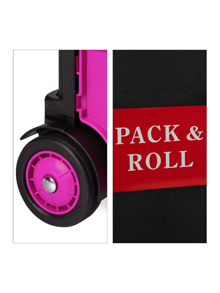 relaxdays Einkaufstrolley in Pink günstig kaufen onesize