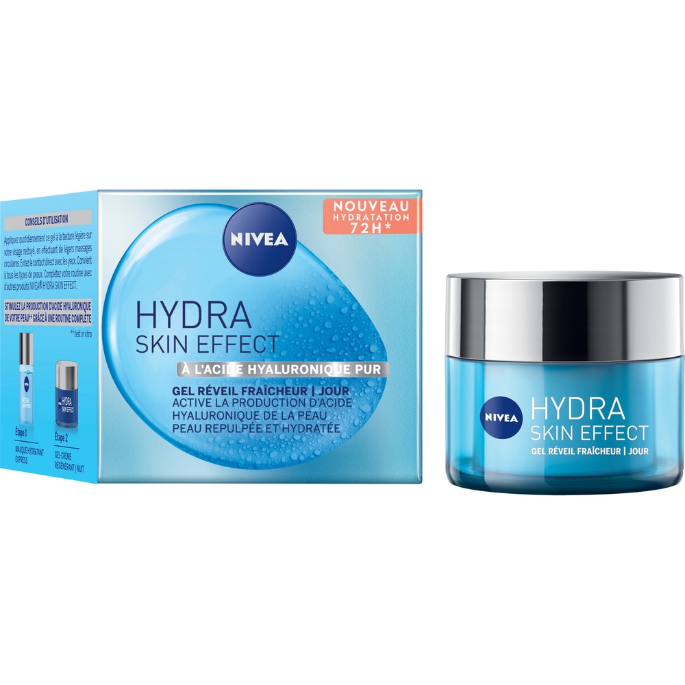 nivea HYDRA SKIN EFFECT -  Soin de Jour Gel réveil fraîcheur Soin de jour visage