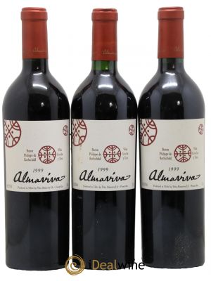 Chili Almaviva Baron P. de Rothschild Concha y Toro  1999 - Lot de 3 Bouteilles